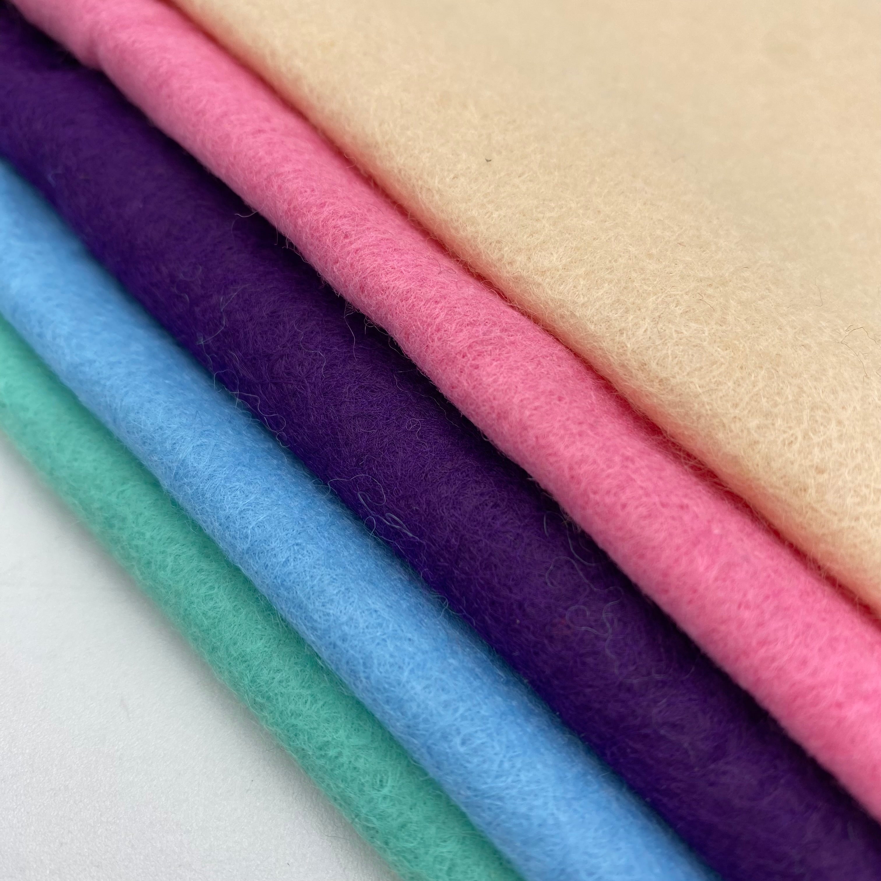 5 Piece Wool Blend Felt Bundle - Assorted Colours (SFT0059)