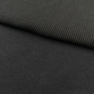 Cotton Hoodie + Rib Combo - Black (KFR0645)