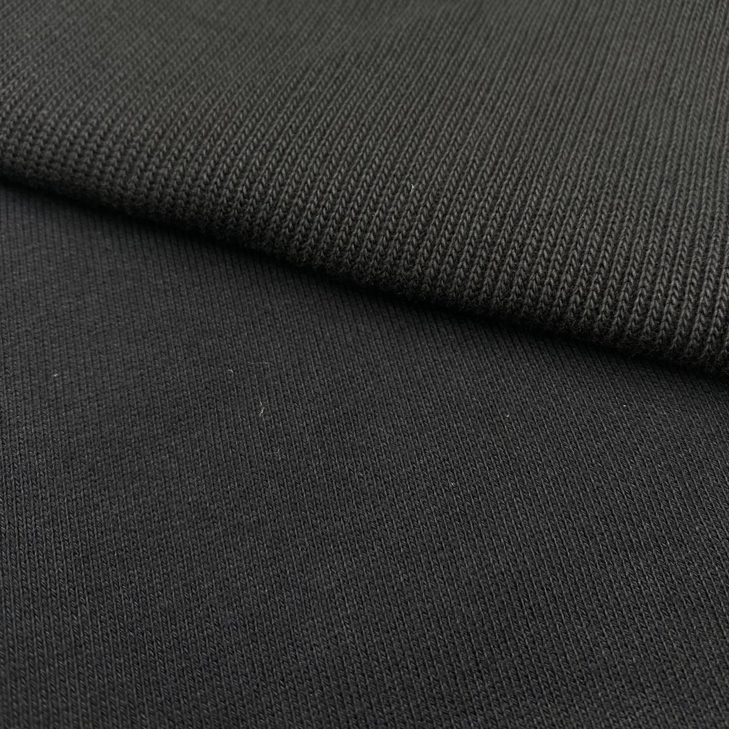 Cotton Hoodie + Rib Combo - Black (KFR0645)