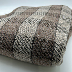 Wool Coating, Brown Check (WCW0219)