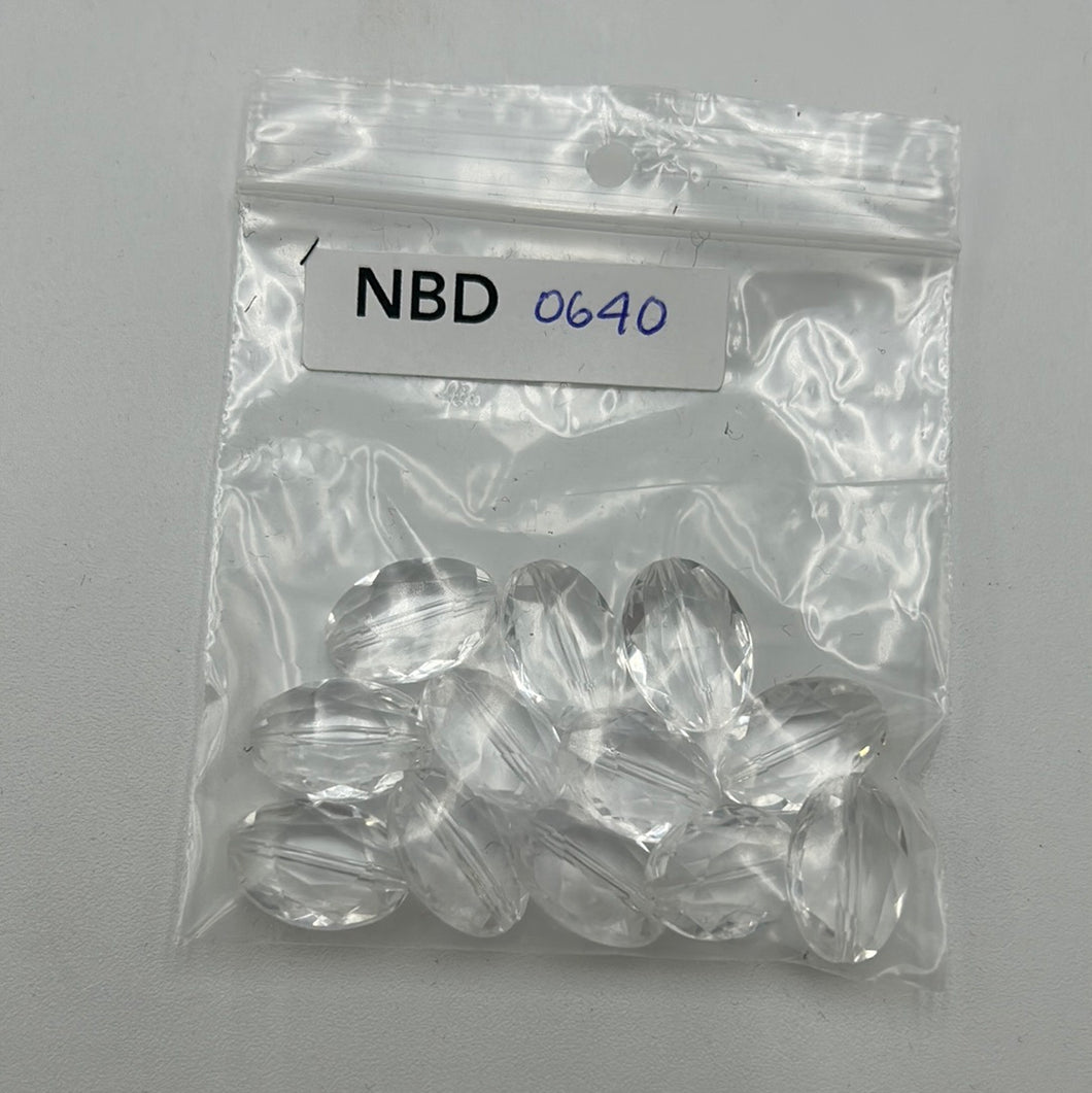 Plastic Beads, Various Colours (NBD0640:644)