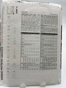 VOGUE Pattern, Misses' Tunic & Pants Outfit (PVO2319)