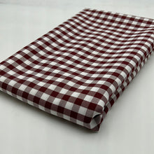 Load image into Gallery viewer, Dress Weight, Burgundy and White Checks (WDW1818)
