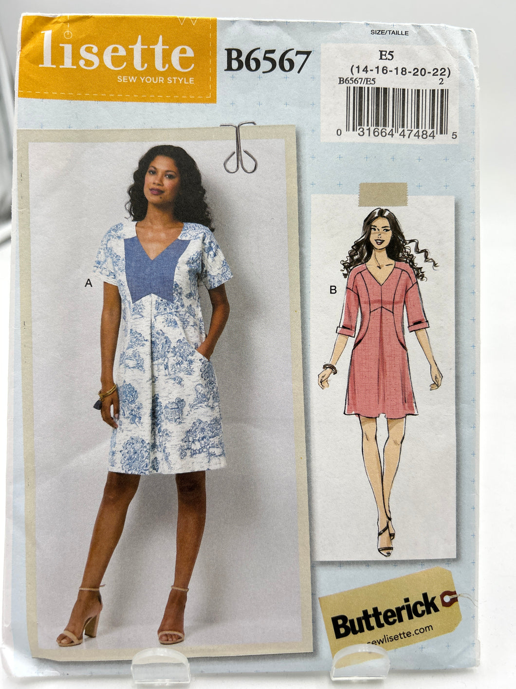BUTTERICK Pattern, Misses' Dress (PBT6567)