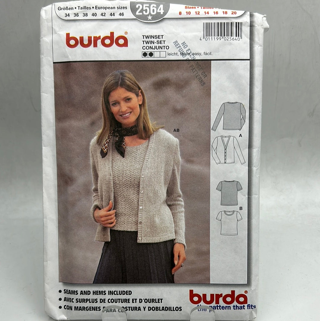 BURDA Pattern, Twin Set (PBR2564)