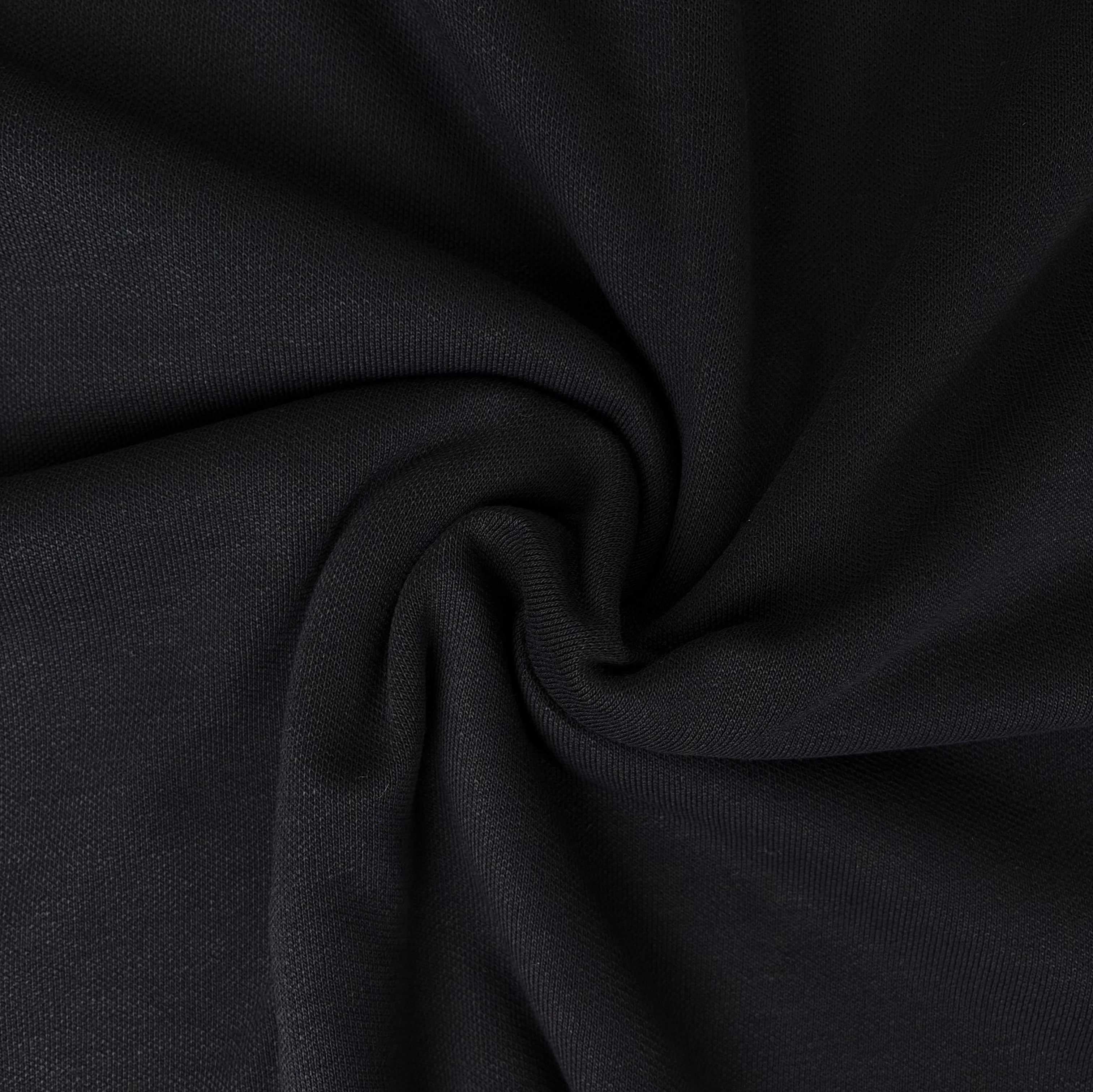 Cotton Pique - Black (KPW0048)
