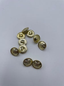 Plastic Buttons, Gold (NBU0504)