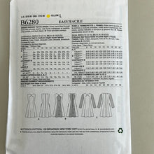 Load image into Gallery viewer, BUTTERICK Pattern, Misses&#39; Dress (PBT6280)
