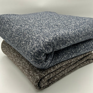 Wool Blend Fleece Back Sweater Knit, 2 Colours (KSW0396:397)