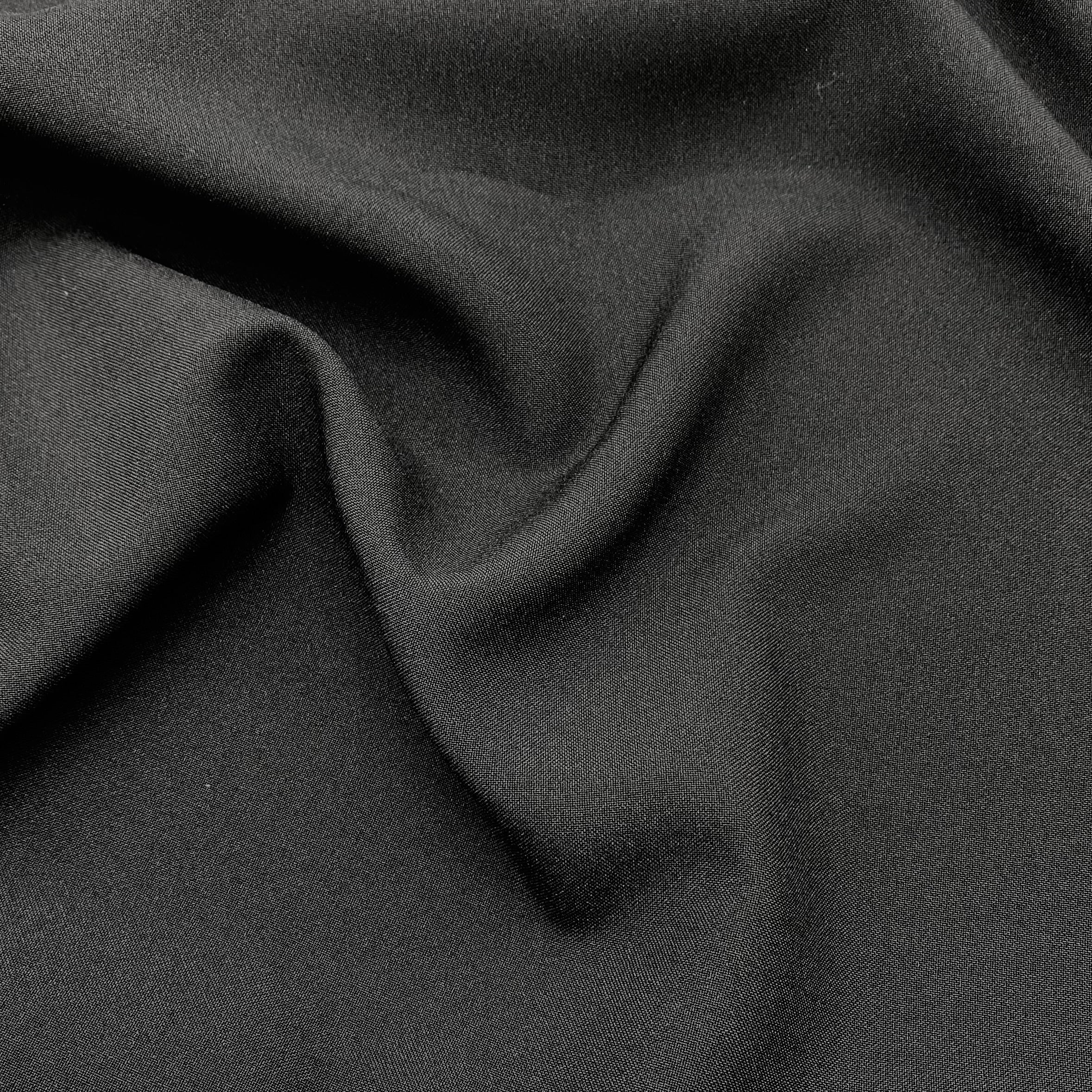 Stretch Poplin - Black (WDW3246)