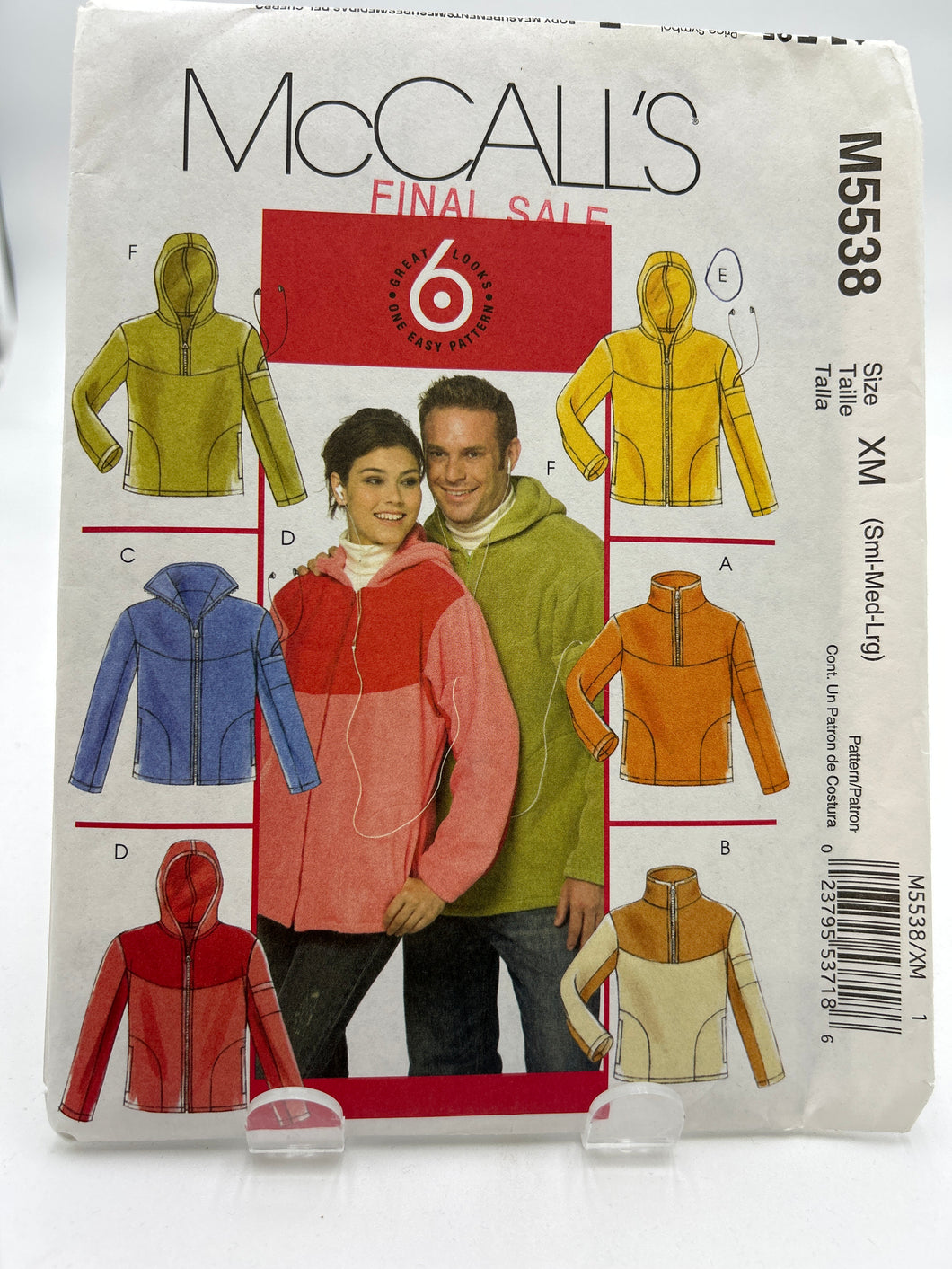 MCCALL'S Pattern, Misses' & Mens' Jackets (PMC5538)