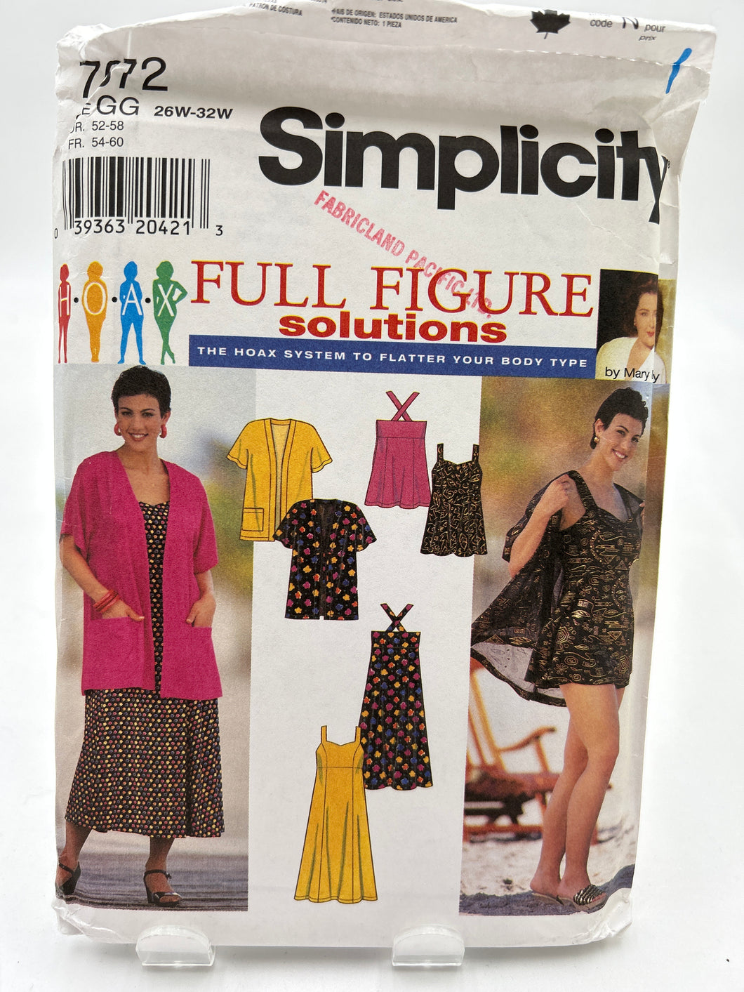 SIMPLICITY 20+ Pattern, Women's Jacket & Dress (PSI7672)