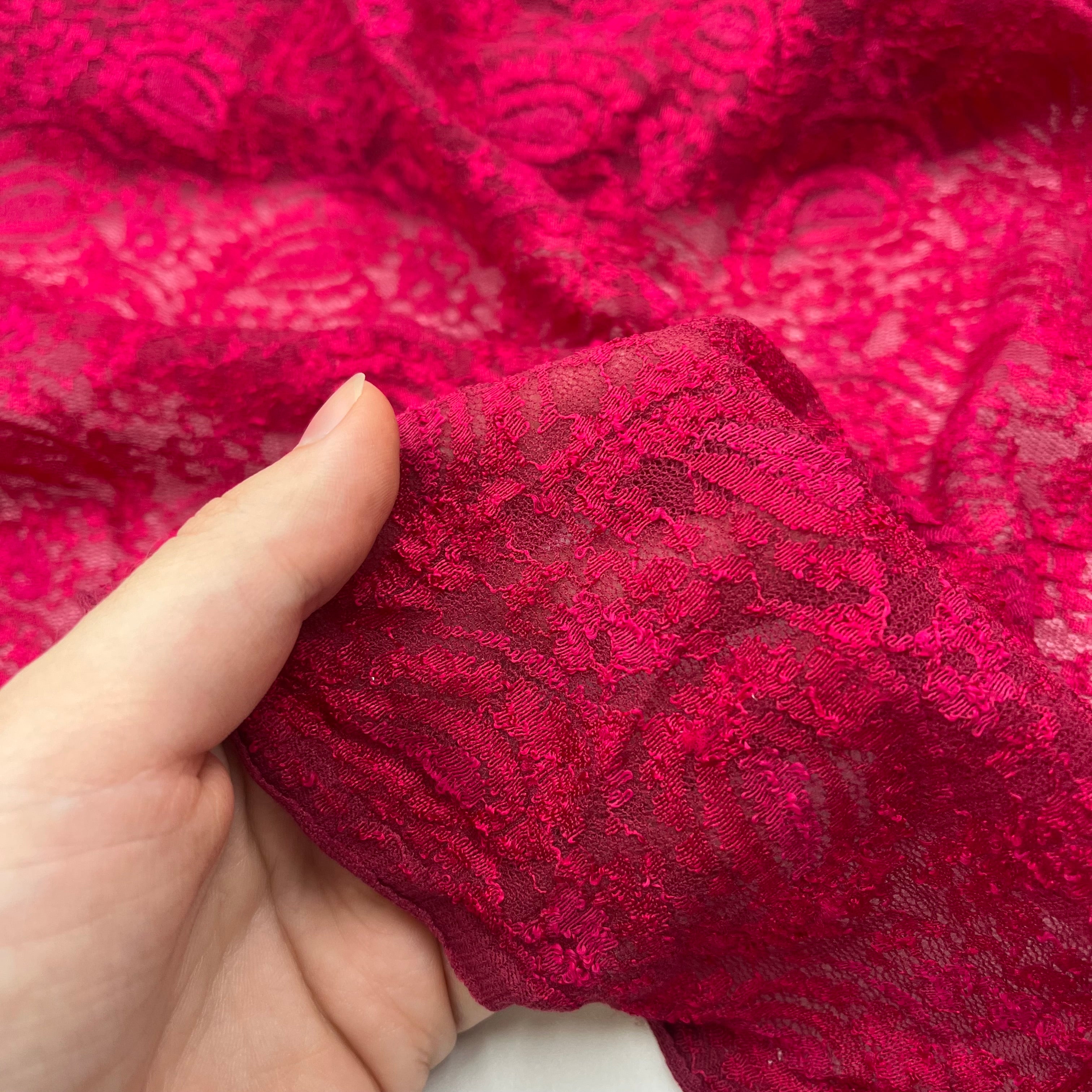 Knit Lace - Pink Paisley (KLM0267)