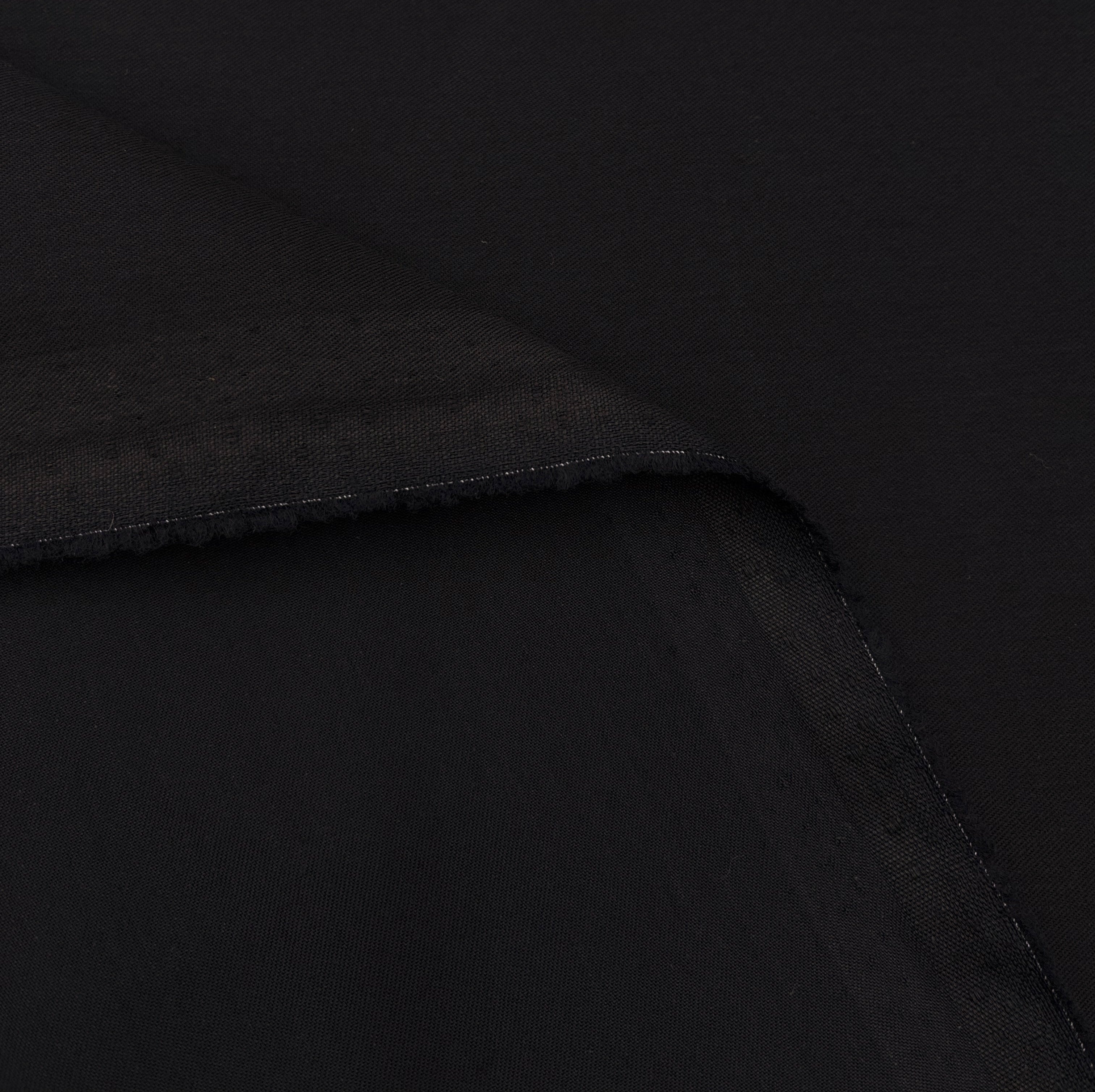 Waxed Cotton Twill - Black (WTW0054:6)