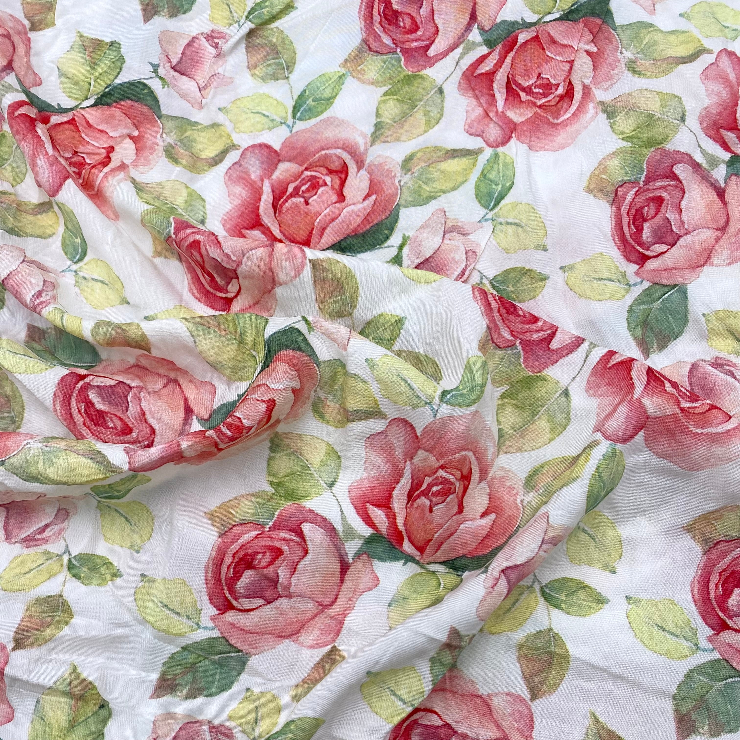 Rayon Dress Weight - Rose Garden (WDW3368)