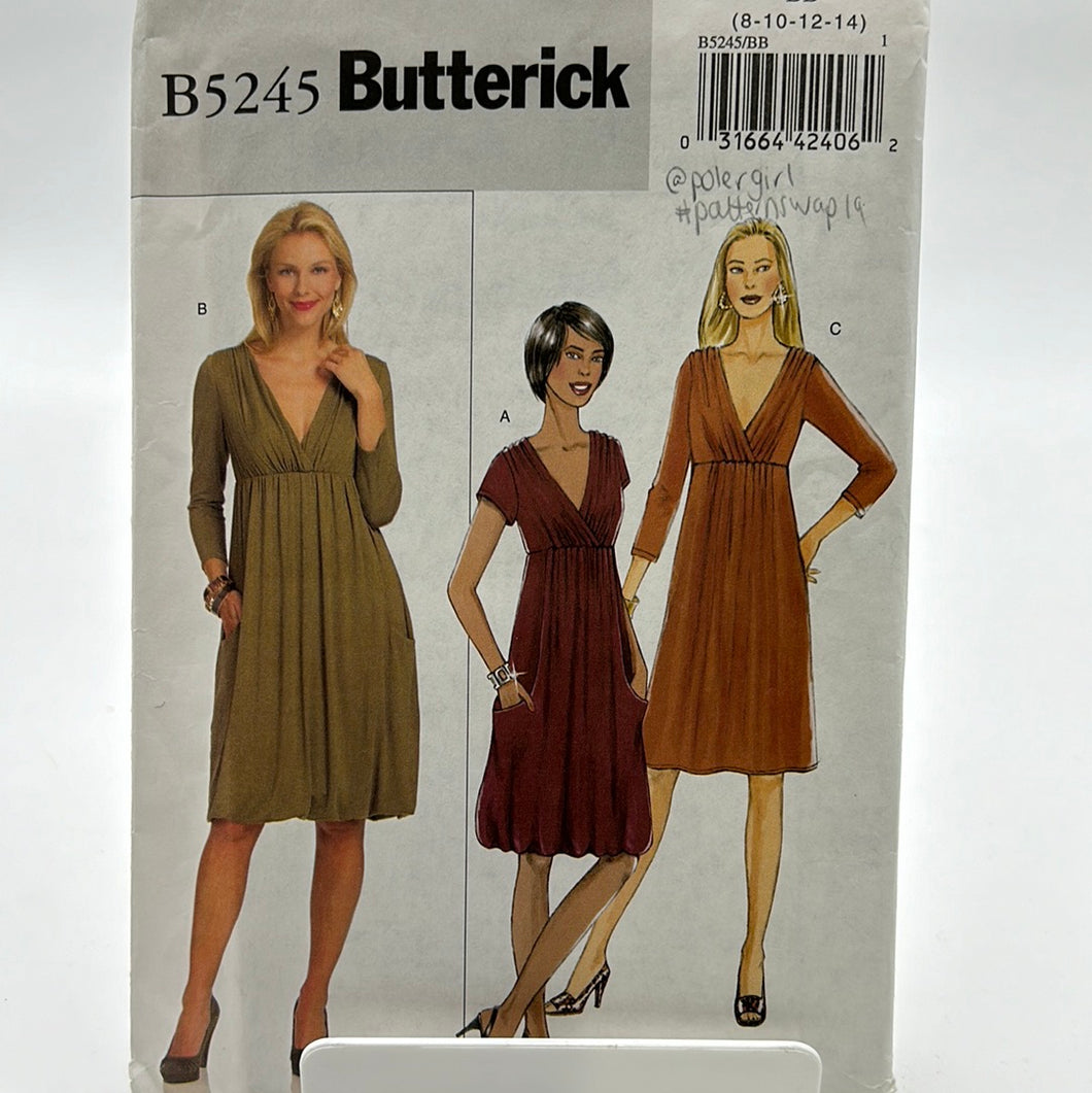 BUTTERICK Pattern, Misses Dress (PBT5245)