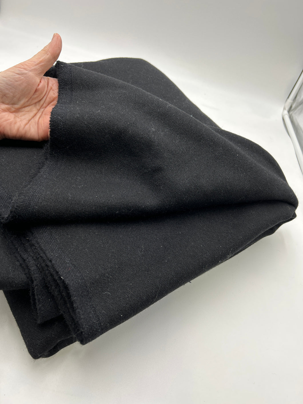 Wool Blend Coat Weight, Black (WCW0256)