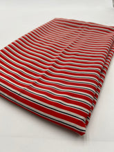 Load image into Gallery viewer, Blouse Weight, Red, Black &amp; White Stripe (WDW2223)
