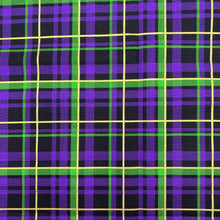 Load image into Gallery viewer, Quilting Cotton - Plaid on Black (WQC2754)
