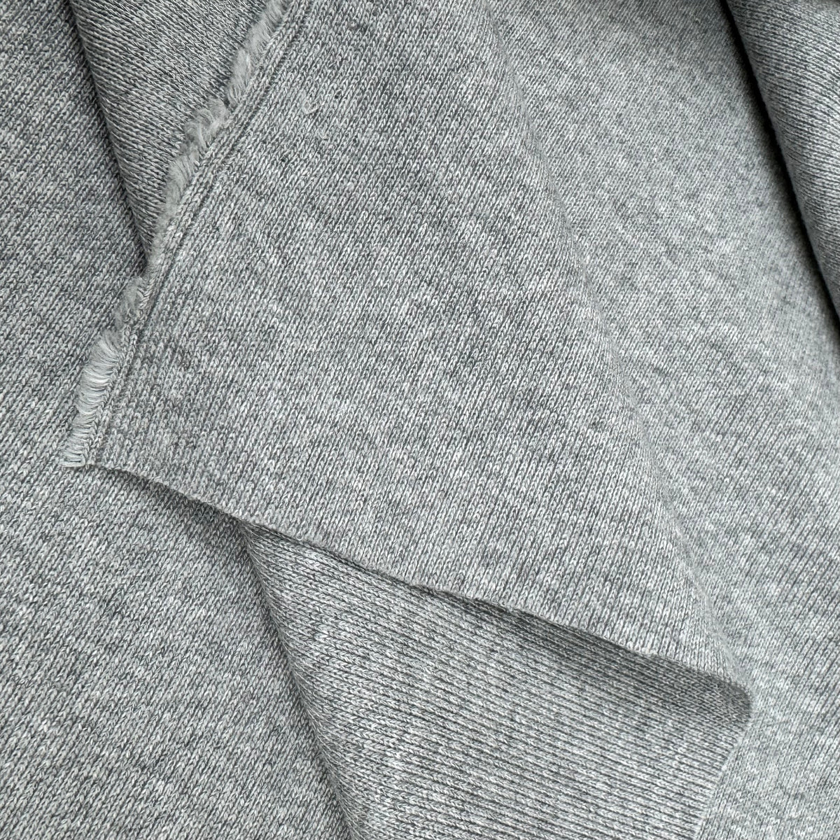 Cotton Rib Knit - Heather Grey (KRB0726)