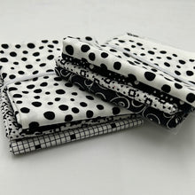 Load image into Gallery viewer, Quilting Cotton Bundle, Black &amp; Whites (WQC1846:1847)
