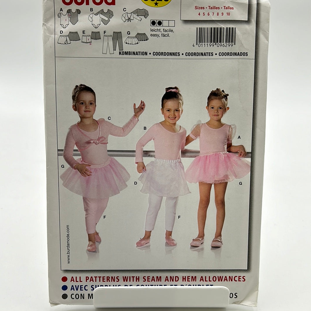 BURDA Pattern, Childrens' Dance Coordinates (PBR9629)