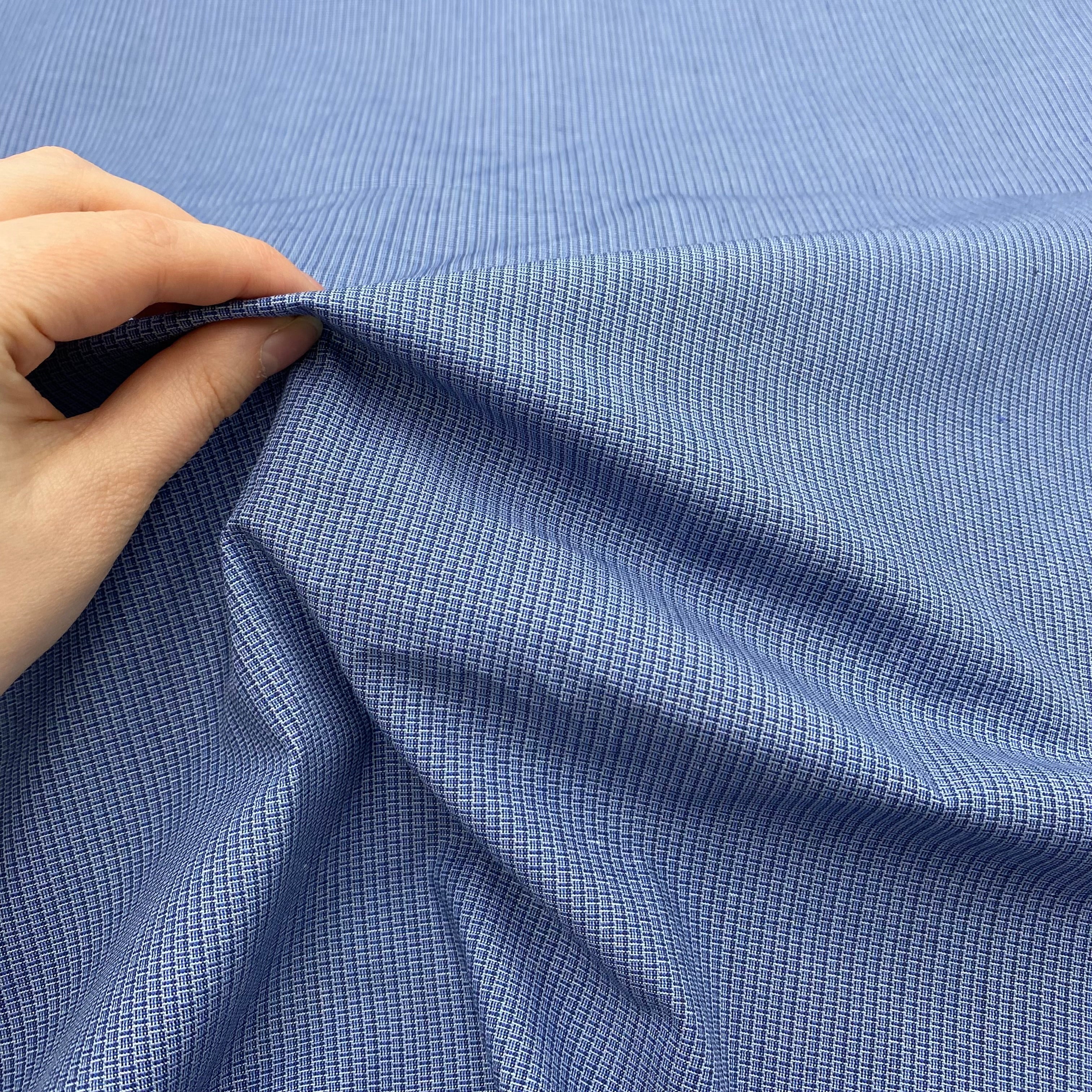 Cotton Blend Shirting - Blue Brick (WDW3328:29)