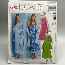 Load image into Gallery viewer, MCCALL&#39;S Pattern, Misses&#39;/Miss Petite Reversible Dress and Stole (PMC3190)
