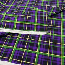 Load image into Gallery viewer, Quilting Cotton - Plaid on Black (WQC2754)
