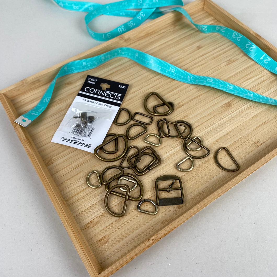 Assorted Bag Hardware - Bronze/Dark Gold (NXX1583)