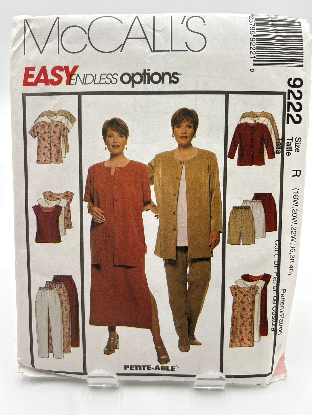 MCCALL'S 20+ Pattern, Women's Outfit (PMC9222)