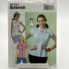 Load image into Gallery viewer, BUTTERICK Pattern, Misses Top (PBT6563)
