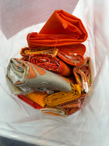 Quilting Cotton Scrap Bag, "Orange You Glad!" (WQC2563)