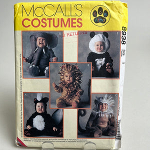 MCCALL'S Pattern, Animal Costume (PMC8938)