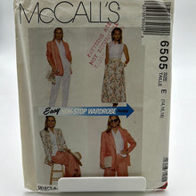 Load image into Gallery viewer, MCCALL&#39;S Pattern, Misses&#39; Outfit (PMC6505)
