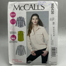 Load image into Gallery viewer, MCCALL&#39;S  Pattern, Misses&#39; Shirts (PMC6436)
