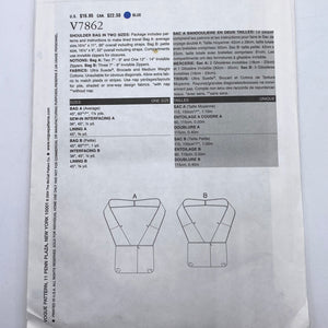 Bag Pattern - Vogue V7862 (NPA0007)