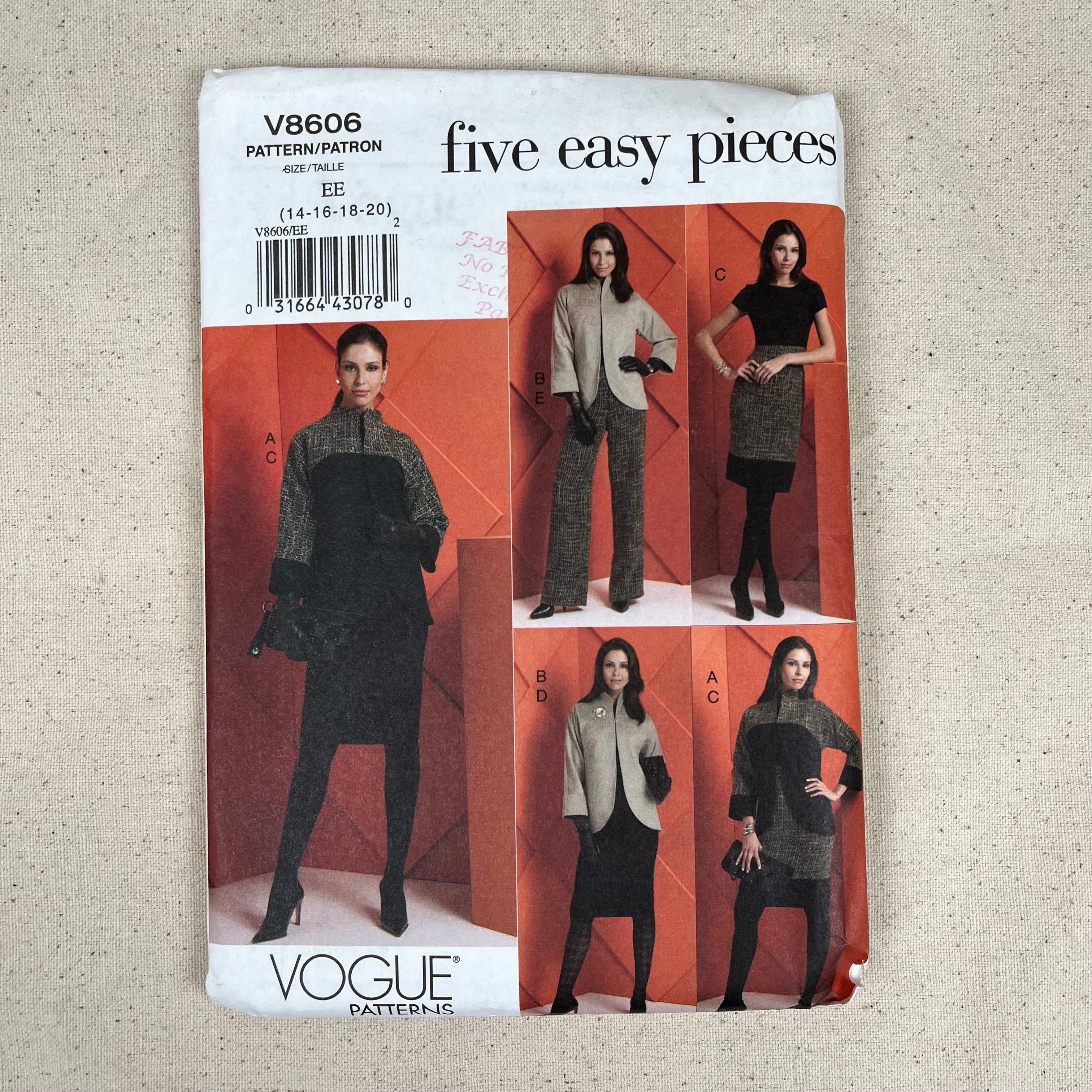 Vogue Pattern - V8606 Jacket, Dress, Skirt & Pants (NPA0287)