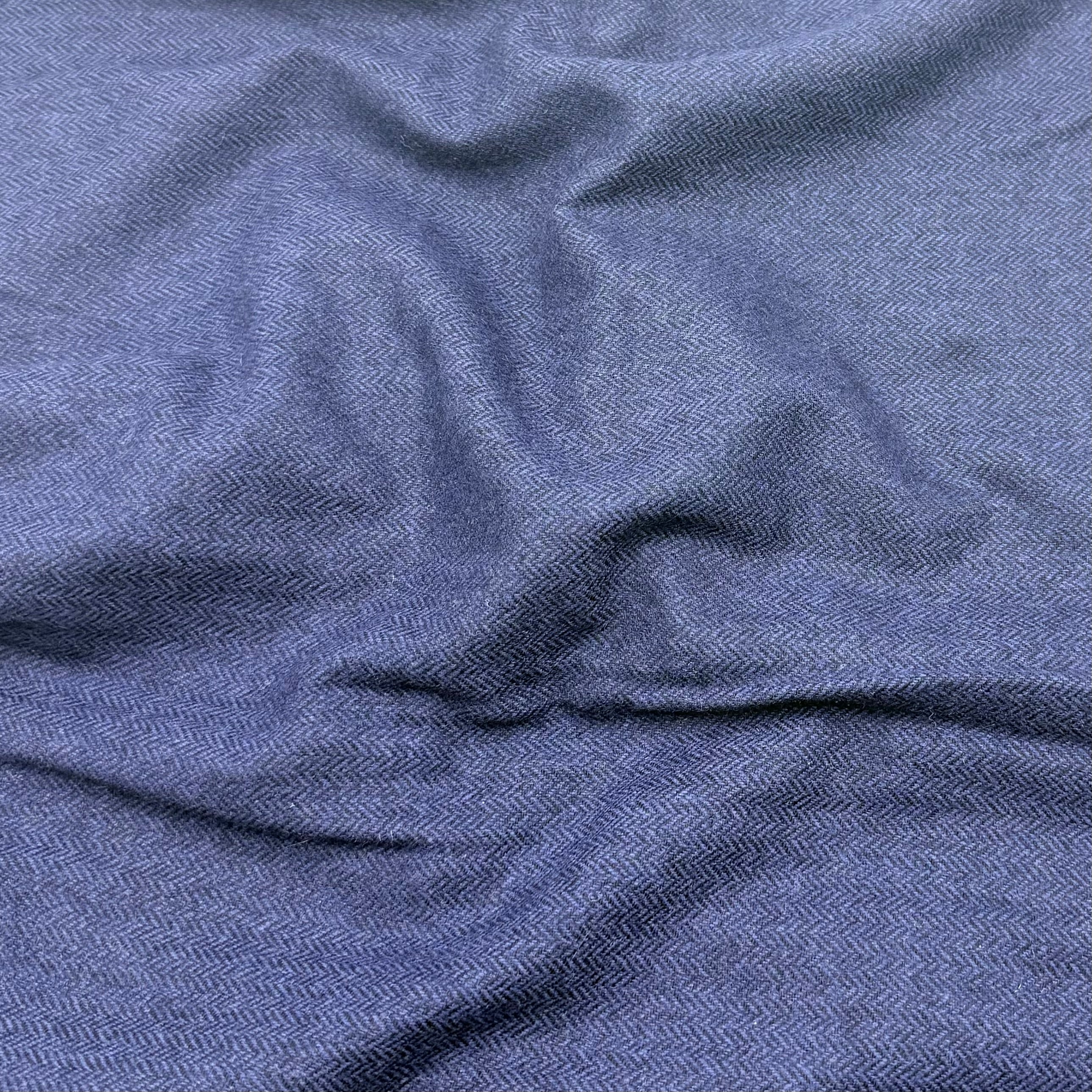 Wool Blend Suiting - Herringbone Lake (WSW0783)
