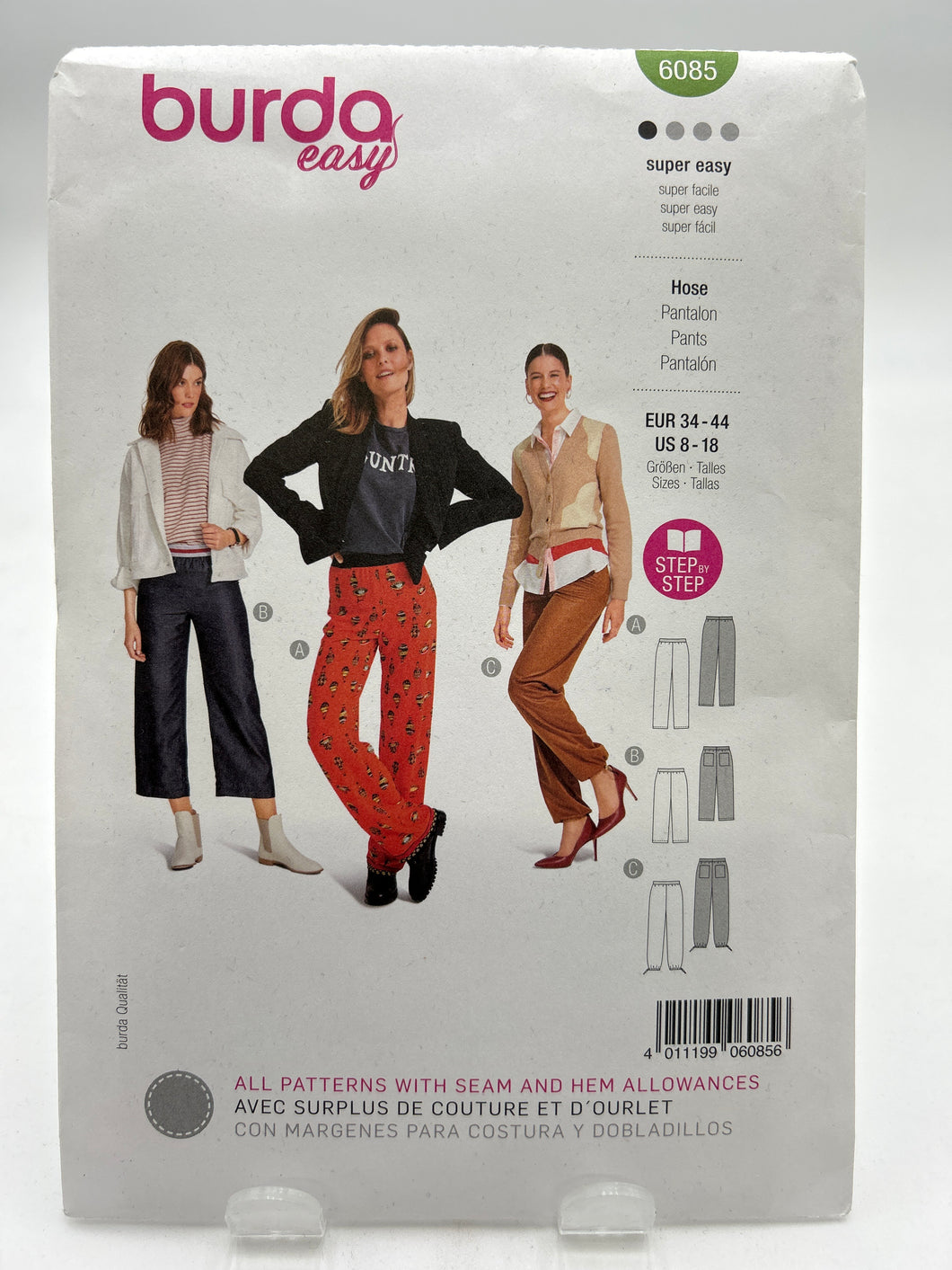 BURDA Pattern, Misses' Pants (PBR6085)