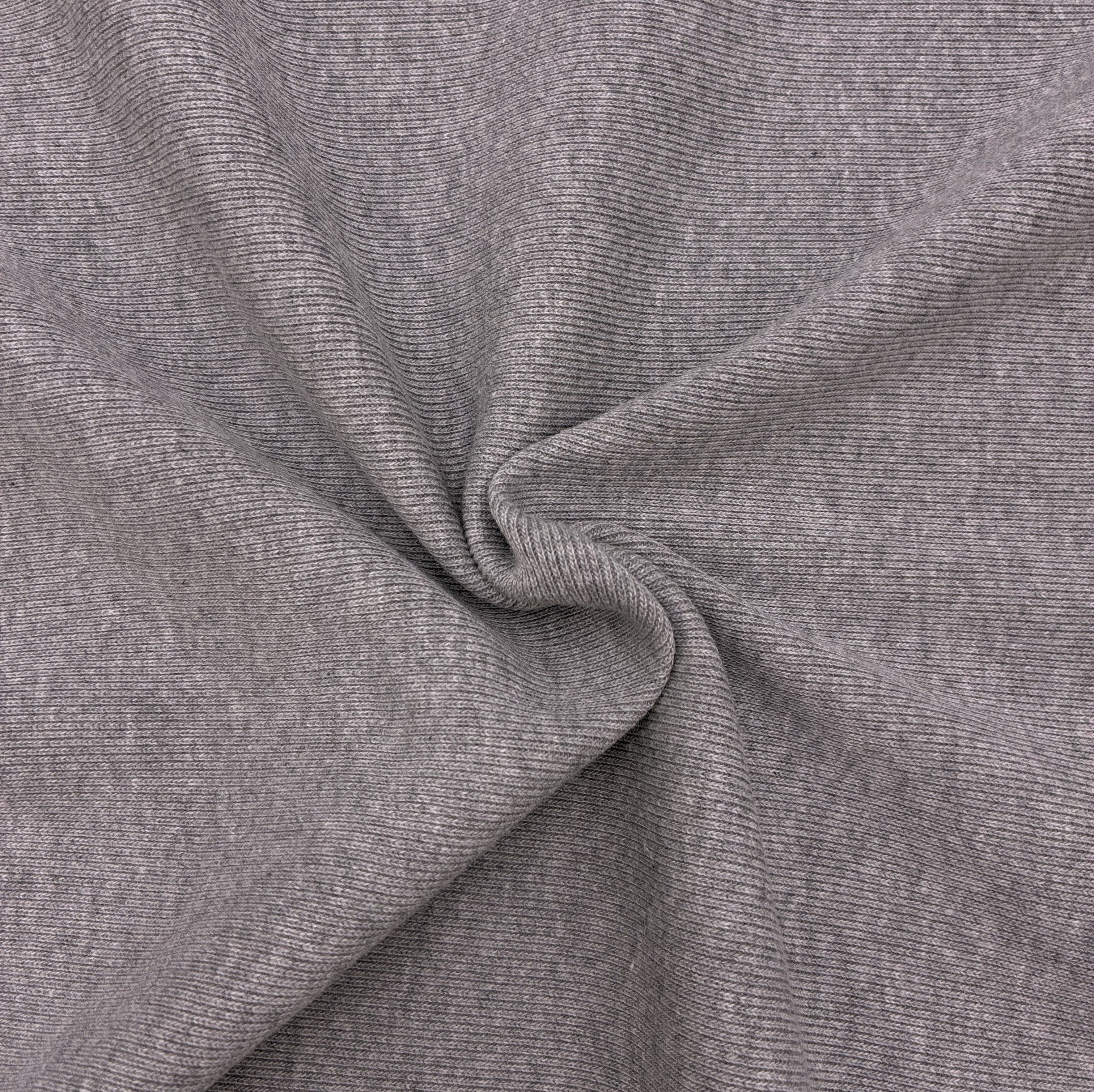 Cotton Heavy Rib - Heather Grey (KRB0663:65)