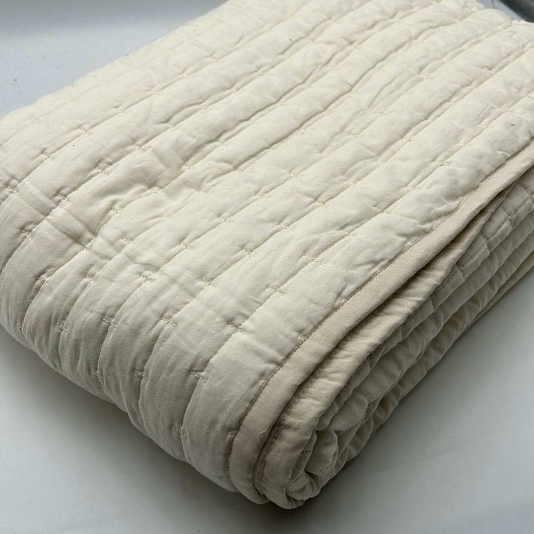 Cotton Padded Quilted Liner, Natural (WXX0095)