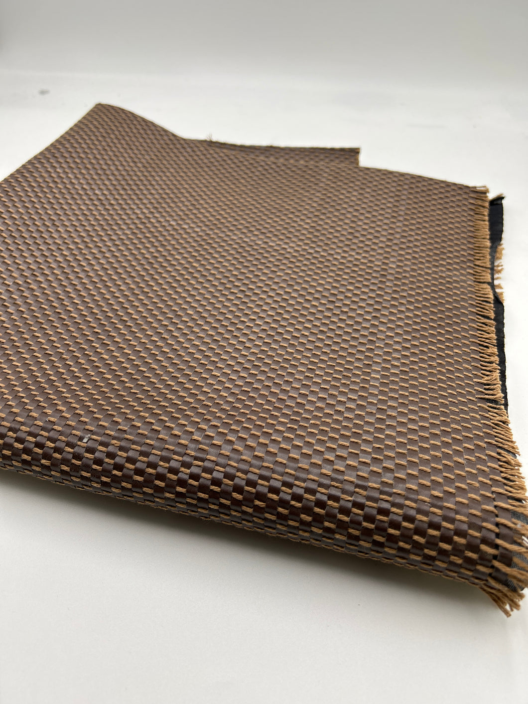 VINYL, Brown & Light Brown Basketweave (SVL0057:58)