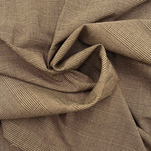Load image into Gallery viewer, Stretch Suiting - Brown/Tan Windowpane (WSW0636)
