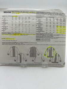 MCCALL'S  Pattern, Misses' Reversible Jacket (PMC6456)