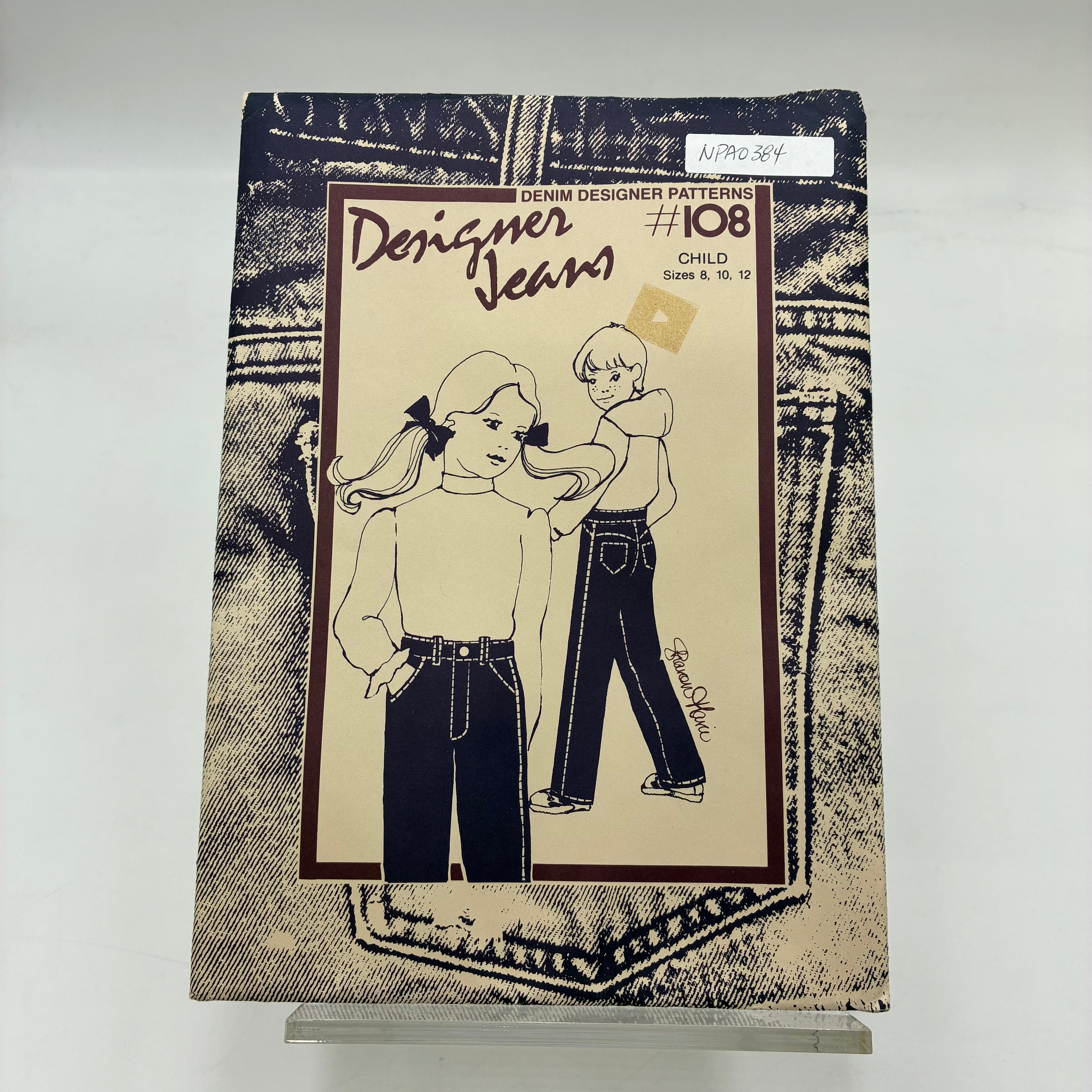 Denim Designer Pattern - 108 Children's Designer Jeans (NPA0384)