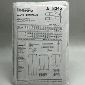 BURDA Pattern, Pants (PBR8345)