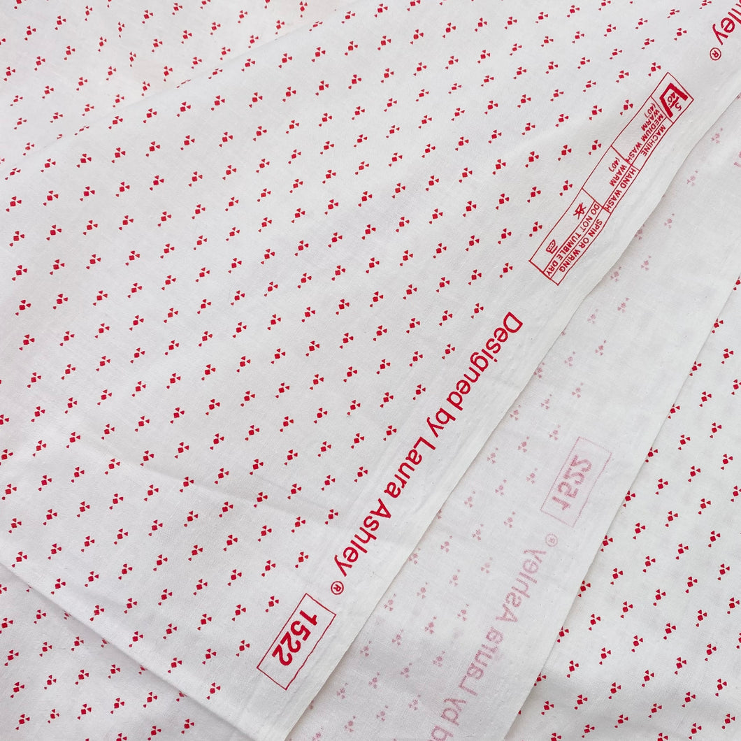 Cotton Shirting - Red + White (WDW3129)