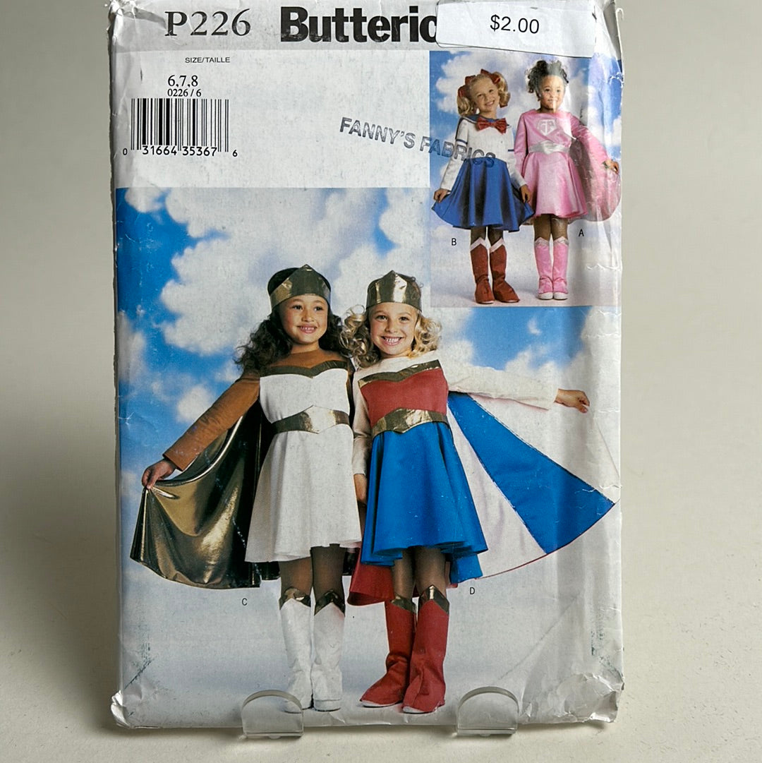 BUTTERICK Kids Pattern, Children's Costume (PBT0226)(NPA)