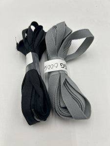 Grosgrain, 9mm, Grey or Black (NGG0006:7)